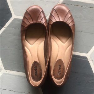 Brown Leather Flats - Earth Brand